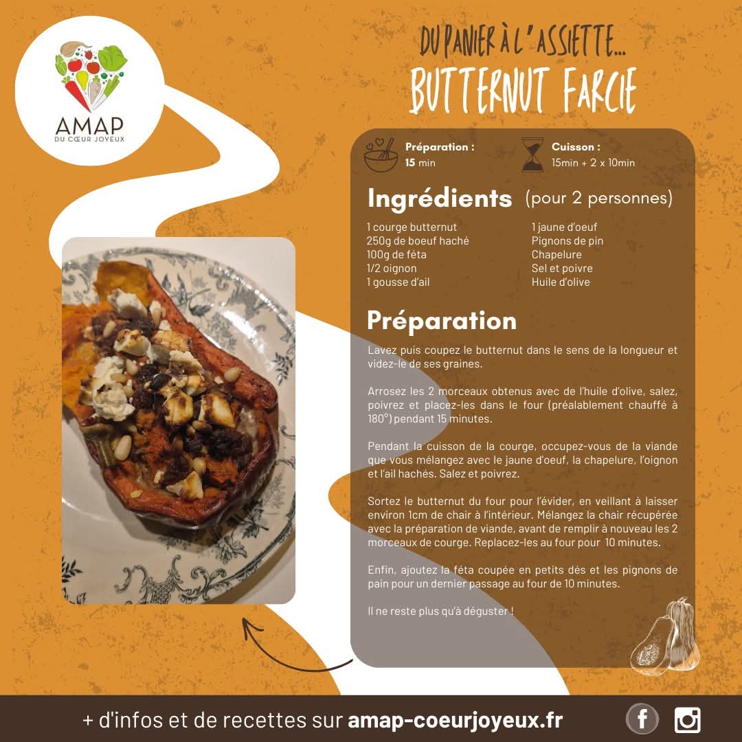 Butternut farcie