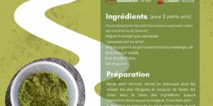 Pesto de fanes de radis