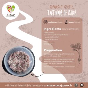 Tartinade de radis